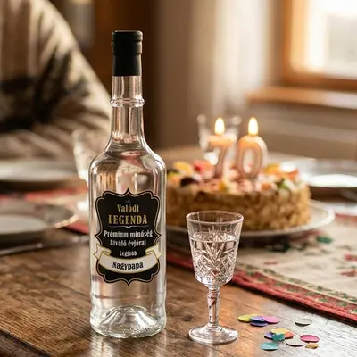 Valódi Legenda – Egyedi Pálinkás Üveg Nagypapáknak (0,5L) 1