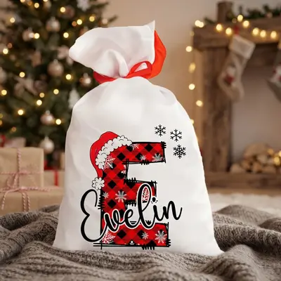 Egyedi Neves és Monogramos Mikulás Zsák 1